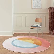 Round Rugs Contemporary Pink City Ak200