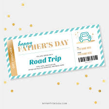 father s day road trip gift voucher