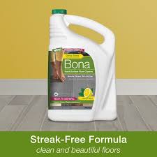 bona floor cleaner hard surface lemon mint citrus scent ready to use refill 128 fl oz