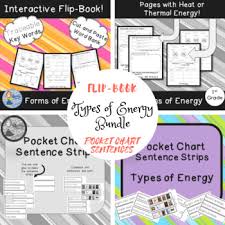 Types Of Energy Bundle Flip Book And Pocket Chart Sentence Builders