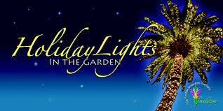 holiday lights at the florida botanical