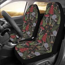 Mushroom Print Car Seat Cover