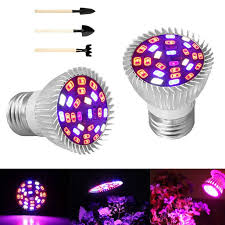 4 2 1pcs 28w E27 Led Grow Light Bulb Plant Bulb Full Spectrum Grow Lights For Indoor Plants Vegetables And Seedlings Led Plant Light Bulb For Hydroponics Indoor Garden Greenhouse And Organic Soil