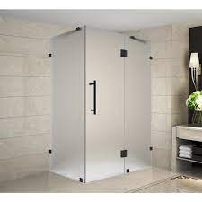 Hinged Shower Door With Frosted Glass