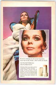 1970 beautiful woman max factor makeup