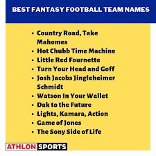 Thinking up the perfect clever username for pof, okcupid or match is hard. 125 Funny Fantasy Football Team Names 2021