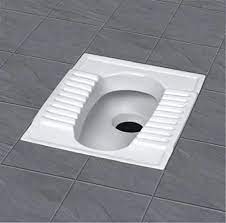 White Ceramic Indian Toilet Seat