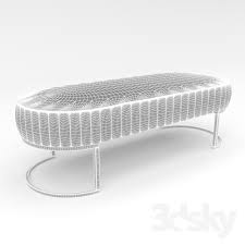 3d Models Other Soft Seating Puff Daytona Bubble Bench Seat
