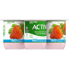 activia strawberry nonfat yogurt 4 oz