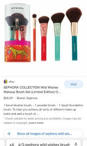 bn sephora wild wishes make up brushes