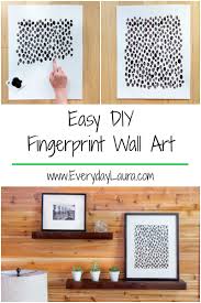 easy diy fingerprint wall art