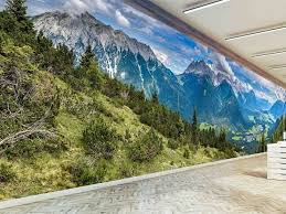 Mountain Forest Wallpaper About Murals