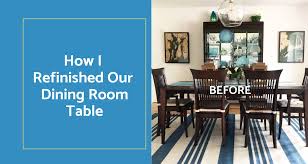 how to refinish a dark wood table the
