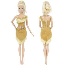 1x Váy Đầm Công Chúa cho Pocahontas Chép Bộ Trang Phục Ấn Độ Hoạt Hình Cổ  Tích Trang Phục cho Búp Bê Barbie FR Kurhn Quần Áo Búp Bê Phụ Kiện 91