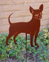 Chihuahua Garden Stake Pet Memorial