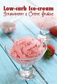 low carb strawberry crème fraîche