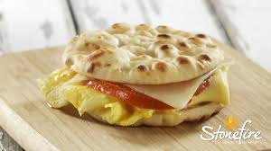 recipe naan rounds breakfast egg sandwich
