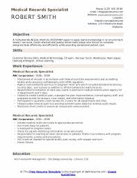 Medical Records Specialist Resume Samples Qwikresume