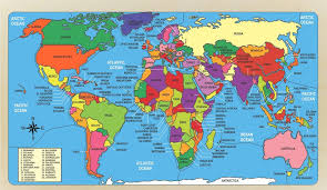 World Map Puzzle Naming The Countries