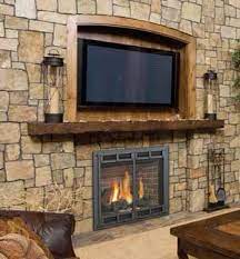 Farmhouse Fireplace With Recessed Tv Mount