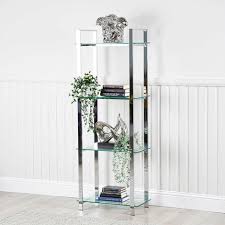 160cm Chrome 3 Tier Display Unit With
