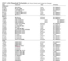Select game and watch free baseball live streaming! 2021 Lsu Baseball Tv Online Schedule Released Wgno