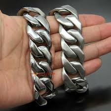 mens big bracelet cuban link heavy