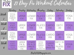 21 Day Fix Workout Order Schedule Tips For Each Workout