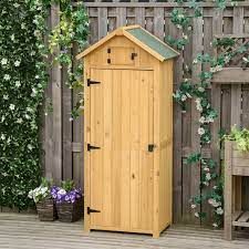 Outsunny Wooden Garden Storage Shed