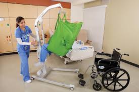 A hoyer lift is typically used to assist patients who need 90 to 100 percent assistance getting in and out of bed. Mobile Patient Lifts Hillrom