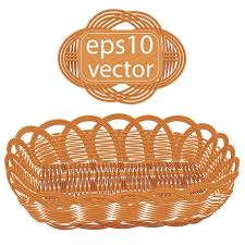 basketry vector art stock images