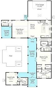 Law Suite Courtyard House Plans