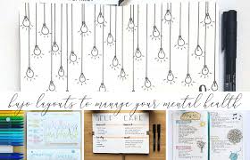 Bullet Journal Layouts To Help Manage Your Mental Health