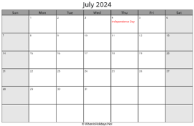 2024 word excel calendar template