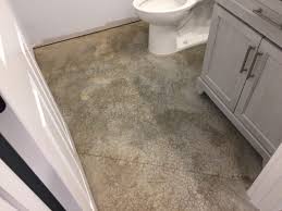 staining concrete floors in your bathroom