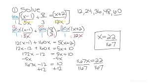 How To Solve Rational Equations With