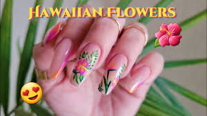 hawaiian flower nail art 2022 madam