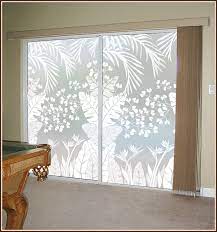 Tropical Oasis Etched Glass Privacy