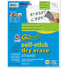 Go Write Dry Erase Sheets 30pk 8 1 2 X 11 Plain