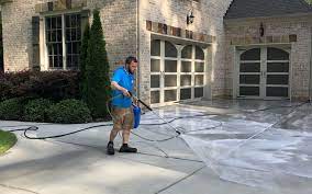 Concrete Patio With Power Washing