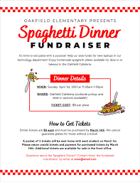 spaghetti dinner fundraiser how to run