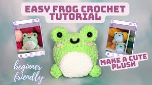 easy crochet frog tutorial beginner