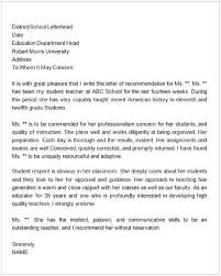 Letter Of Recommendation For A Teacher Colleague Cycling Studio
