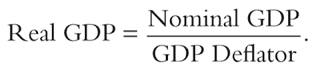 gdp deﬂator explanation formula