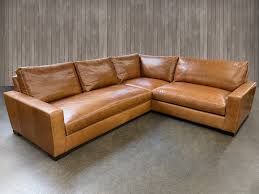Braxton Mini Leather L Sectional Sofa