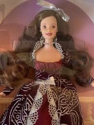 winter fantasy barbie doll brunette