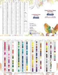 Floriani Deluxe Thread Color Chart Machine Embroidery