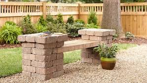 How To Build A Patio Block Bench At Lowe S