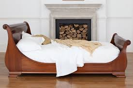 Sleigh Beds Luxury Wooden Sleigh Bed