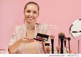 beauty consultant talking about